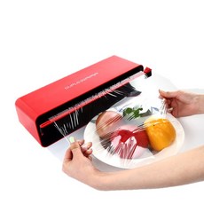 DUPLEWRAP 廚房保鮮膜切割器 1層, 紅色, 1個