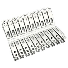 Kipopo 大型曬衣夾, 愛心型小型夾, 20個