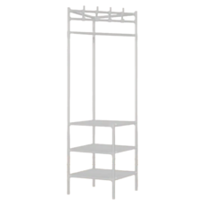 EDISH 落地式轉角好置物衣帽架 鋼管無紡布材質, 180 x 45 x 45 cm, 顏色隨機