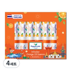Peppermint Field 泰國橙味鼻通吸入器 泰國活動包裝 6入, 4套