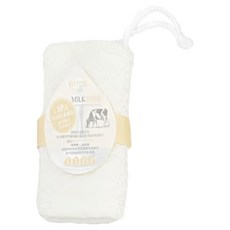 KEYTOSS 詰朵斯 MILK FIBER 淨 去角質三層澡巾, 保濕淨白, 透氣速乾, 牛奶纖維材質, 抗菌防黴又環保, 白色, 1入, 1條