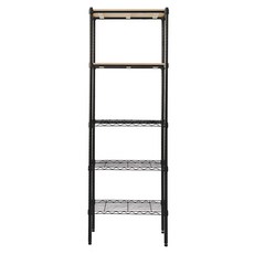 dayneeds 日需百備 松木 烤漆層架, 黑色, 5層