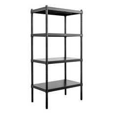 dayneeds 日需百備 烤漆層架, 黑色, 4層