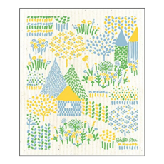 e.spongewipe 環保萬用擦拭布 隔熱墊 - 黃之村 (S) 德國製, 夏之村, 1條