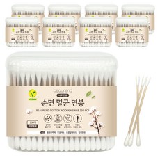 뷰렌드 비건 멸균 나무 면봉, 350개입, 9개
