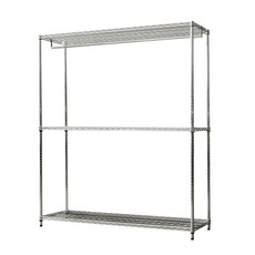 dayneeds 日需百備 荷重型 插管 三層單桿衣櫥, 電鍍