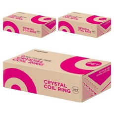 카피어랜드 3:1 PET 코일링 1kg 33개입, 24mm, 투명, 3세트