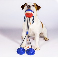 Devence 小狗吸盤拖輪玩具, 藍色, 2個