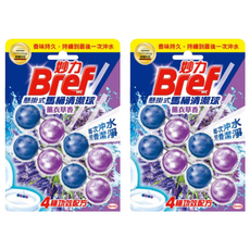 Bref 妙力 懸掛式馬桶清潔球 薰衣草香 2入, 100g, 2組