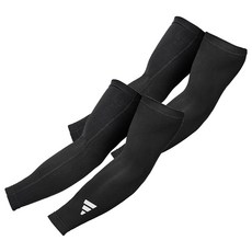adidas 愛迪達 加壓護臂套 黑色 2入, 2組