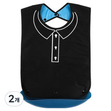 Rositera 成人防水圍兜 S, 黑色Polo, 2個