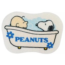 SOWA 創和 掛勾清潔海綿 泡泡浴缸版, 1個, Snoopy 白色