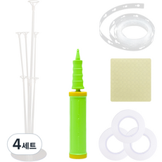 조이파티 풍선스탠드 + 풍선장식용품 세트, 2, 4세트