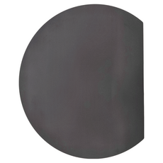 SHIMOYAMA TPU 雙面半圓形抗菌菜板 小貨, 黑色, 1個