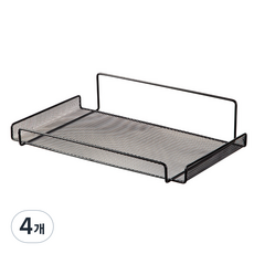 YS Company 免鑽孔機上盒支架, 黑色, 4個