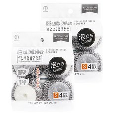 KOKUBO 小久保 起泡不銹鋼絲球, 4個, 2包