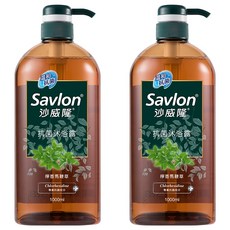 Savlon 沙威隆抗菌沐浴露 - 檸檬馬鞭草 含Chlorhexidine Gluconate 舒緩呵護肌膚, 1L, 2件