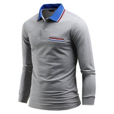 다꾸앙 남성용 놓치면 후회 PK 카라 긴팔 티셔츠 C04K9_tp1964