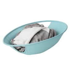 便利家 Easy Laundry 折疊洗衣籃, 淺藍色