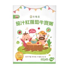 粥寶寶 茄汁紅蘿蔔牛寶粥 7個月以上, 600g, 1盒