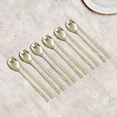 윌리브 국산 304스텐 거북이 수저세트, 연티타늄, 숟가락 6p + 젓가락 6p