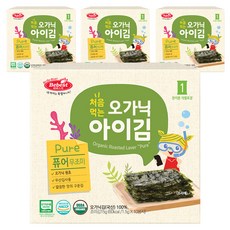 베베스트 처음먹는 오가닉 아이김 10p, 퓨어, 15g, 4개