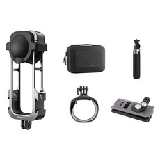 피지와이텍 인스타360 X4 액션캠 케이지 + 액션캠 액세서리 콤보 세트, 1세트, P-55A-010(케이지), P-GM-138(액세서리 콤보)