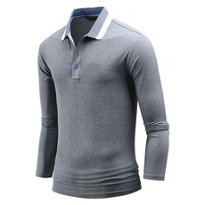 다꾸앙 남성용 냉감 통기성 우리의 에어로쿨 긴팔 카라 티셔츠 D01K9_tp2489