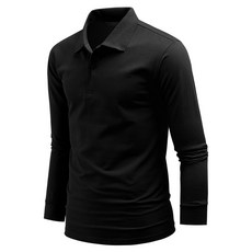 DAKUANG 男款素色領口長袖T恤 D01K9_tp2495