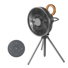 벤딕트 언템드 무선 LED 차박 캠핑 BLDC 더 블로우 서큘레이터, GREY