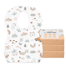 Tamsaa 一次性防水圍兜, 20入, 3個, 混色