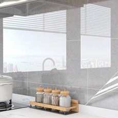 Sunbit 防汙 DIY室內裝潢廚房防水廚房壁貼 透明, 1個