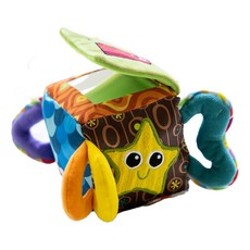 Lamaze 寶寶感官玩具 觸覺布骰子, 混色