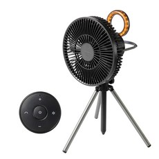 벤딕트 언템드 무선 LED 차박 캠핑 BLDC 더 블로우 서큘레이터, BLACK