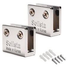 Sonjabisesang 方形玻璃支架, 鍍鉻, 2個