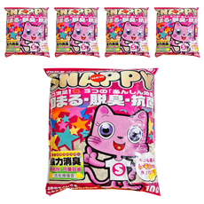 SNAPPY 細貓砂 凝結力強 低粉塵 香氛顆粒, 檸檬香, 10L, 5包