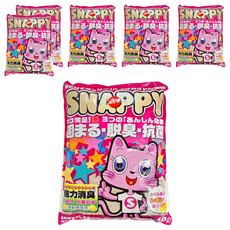 SNAPPY 貓砂 強效凝結 吸水力強, 檸檬香, 10L, 6包