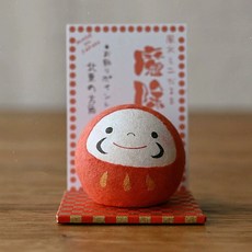 RYUKODO 龍虎堂 開運達摩 和紙擺飾, 紅色