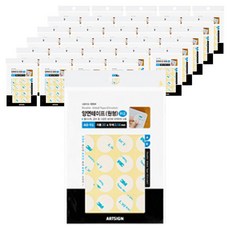 아트사인 양면 테이프 원형 지름 20mm 40p, 30개