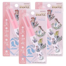 sun-star STICKYLE 攜帶型剪刀, 3個, 迪士尼公主
