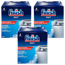 finish 軟化鹽 洗碗機專用 平輸品, 2kg, 3盒