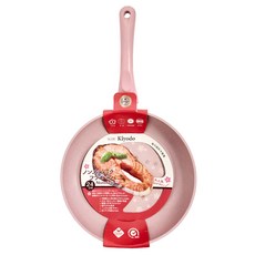 Kiyodo 櫻花物語不沾平底鍋 黑/粉 顏色隨機, 1個, 24cm