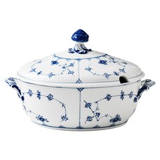 로얄코펜하겐 블루 플루티드 플레인 튜린 2000ml, 화이트(블루패턴), 1개