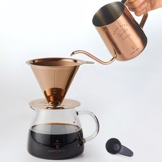 빈플러스 올인원 핸드드립세트 TV03, 1세트, 커피 드리퍼 + 서버 600ml + 드립포트 600ml + 스푼