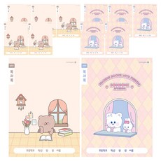 morning glory 小學1-2年級讀書心得填寫筆記本 寬格B 2款 x 3入組, 混合顏色, 2套