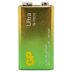 GP Batteries 超霸 Ultra鹼性電池 9V, 1入, 1顆