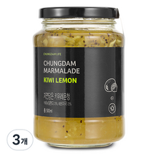 청담라이프 프리미엄 수제 키위 레몬청, 500ml, 3개, 1개입