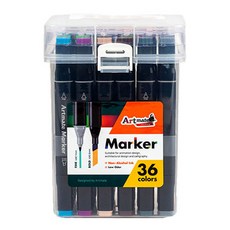 Artmate 雙頭馬克筆組, 36色