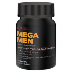 GNC 健安喜 MEGA MEN 男性綜合維生素食品錠 60顆/罐，補充男性每日所需營養, 1罐