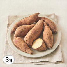 친환경 꿀고구마, 1kg, 3개